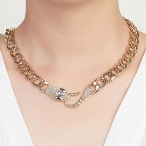 NEW SERPENT SNAKE CHAIN NECKLACE BOUTIQUE